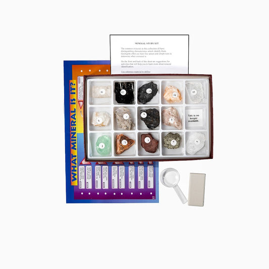 2343 - ECONOMY MINERAL STUDY KIT - 15 SPEC.