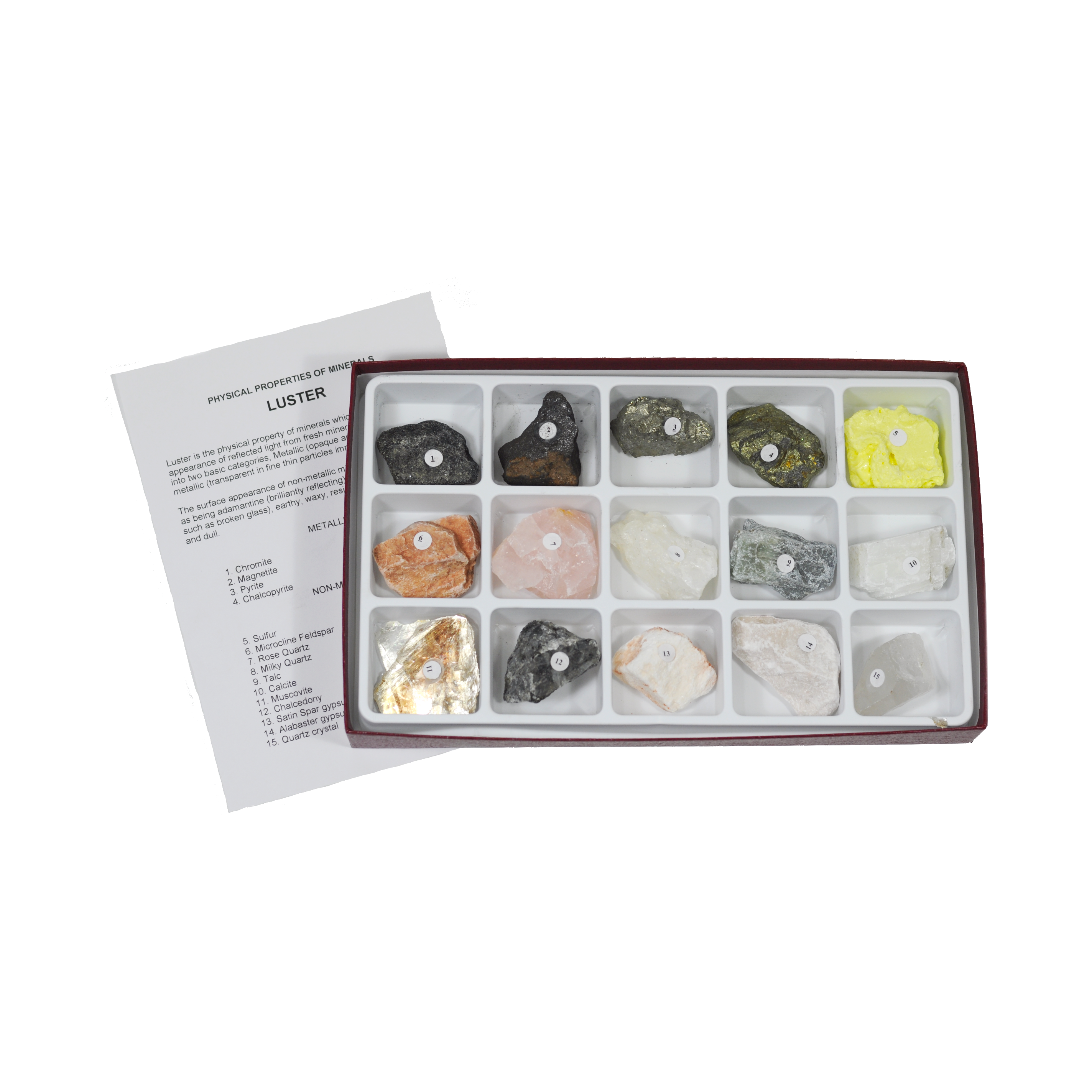 Luster Items 2351 - LUSTER COLLECTION - 15 SPEC. – Scott Resources LLC