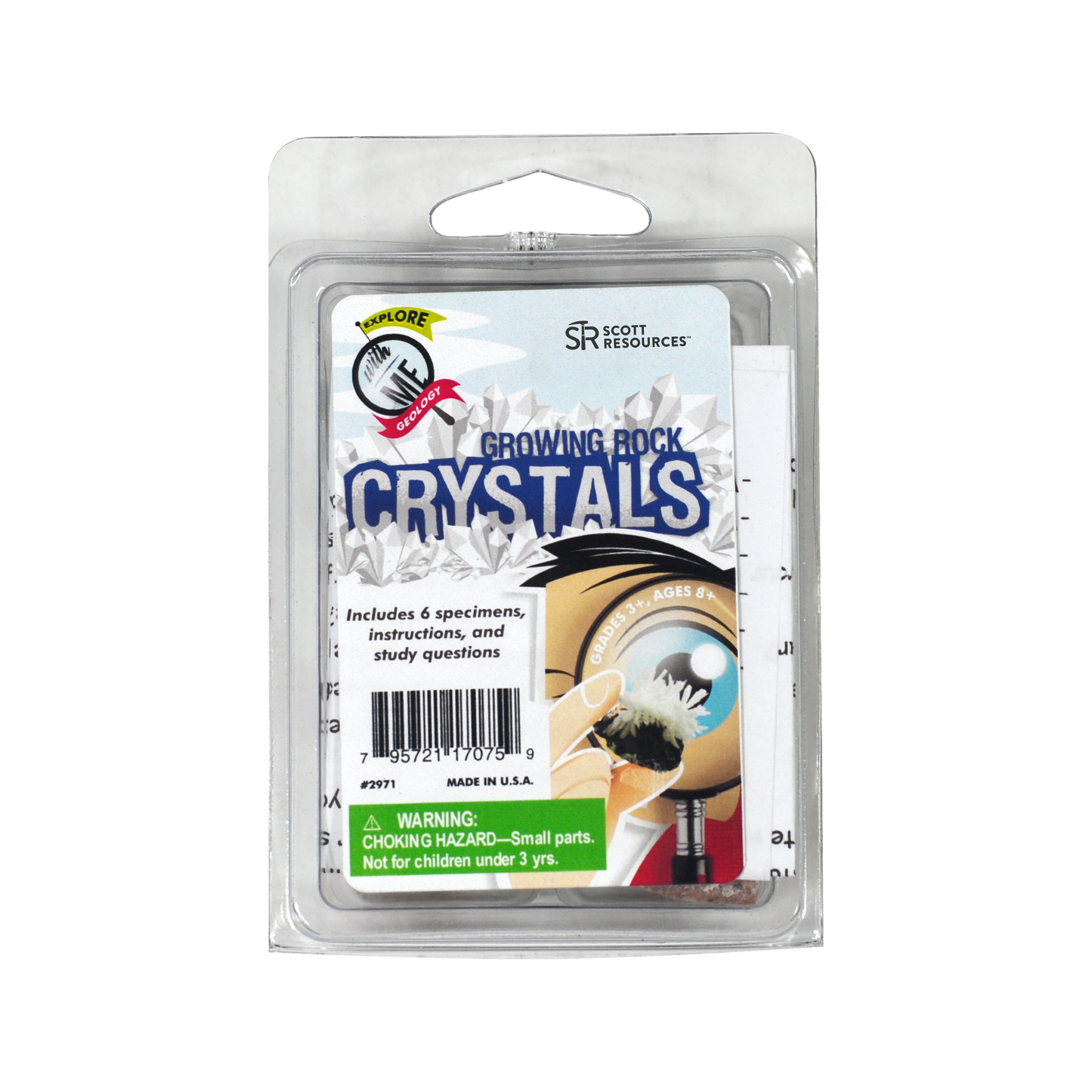 2971 - EXPLORE WITH ME GROWING ROCK CRYSTALS 6 SPECIMEN COLLECTION